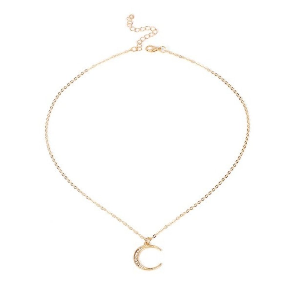❌SOLD OUT❌ TO THE MOON AND BACK GOLD NECKLACE - Picture 1 of 2